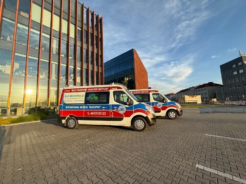 Ambulanse Extrakaretka.pl realizujące przewozy pacjentów na Śląsku