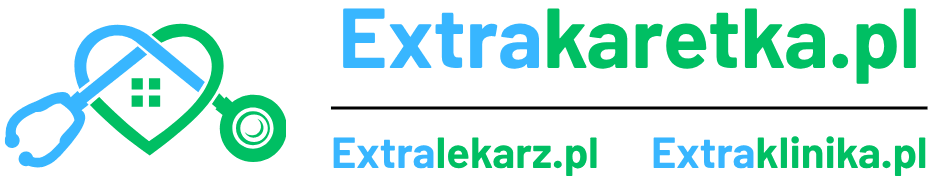 Extrakaretka.pl – Logo mit den Marken Extralekarz.pl und Extraklinika.pl
